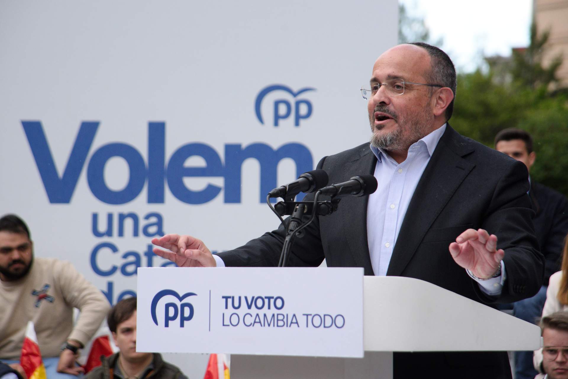 El candidato del PP para las elecciones catalanas, Alejandro Fernández.