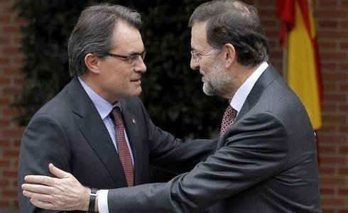 Mariano Rajoy y Artur Mas en Moncloa.