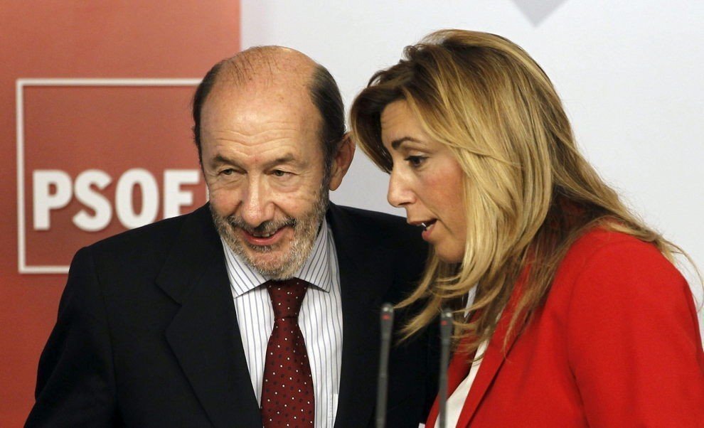 Alfredo Pérez Rubalcaba y Susana Díaz.