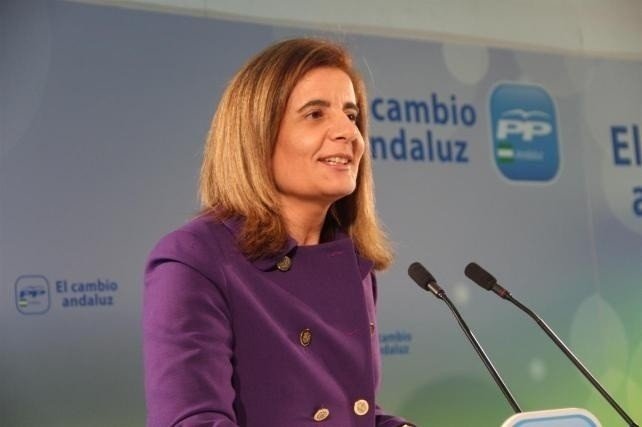 Fátima Báñez en un acto del PP andaluz.