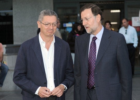 Rajoy y Gallardón.