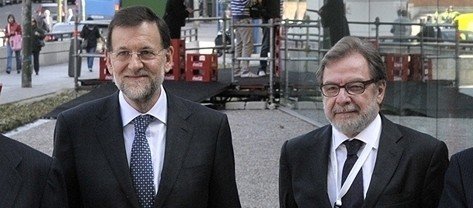 Mariano Rajoy y Juan Luis Cebrián.