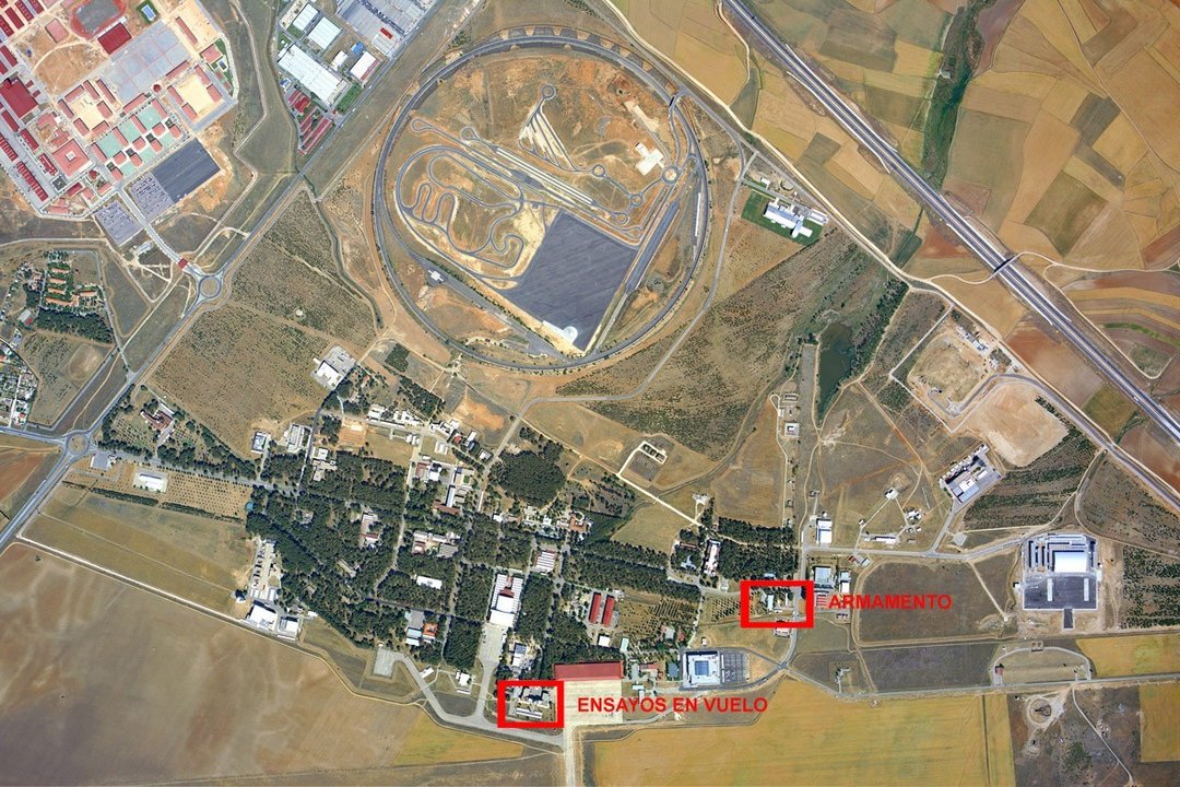 Imagen aérea de una de las instalaciones del INTA.