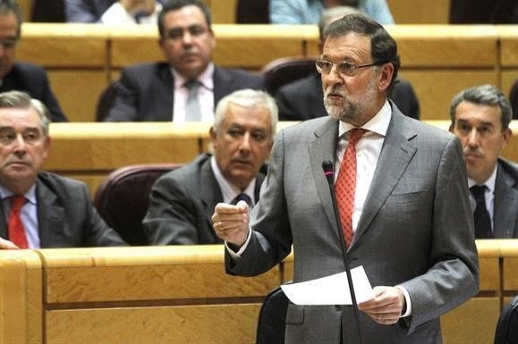 Mariano Rajoy pidió perdón ayer en el Senado.