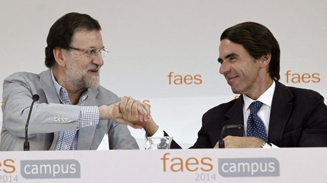 Rajoy y Aznar en el Campus FAES.