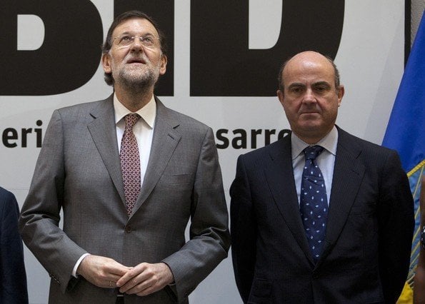 Rajoy y De Guindos.