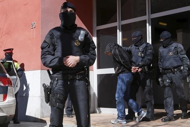 Detención de uno de los yihadistas en Cataluña.