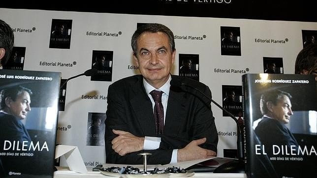 José Luis Rodríguez Zapatero en la presentación de ‘El dilema’.