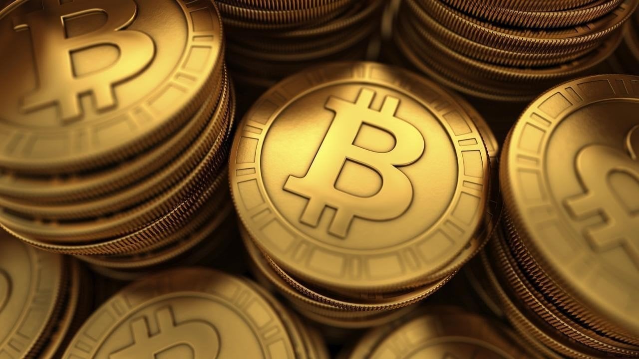 Moneda digital Bitcoin.