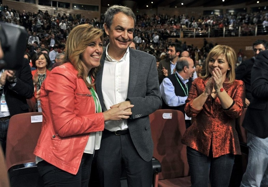Susana Díaz y José Luis Rodríguez Zapatero.