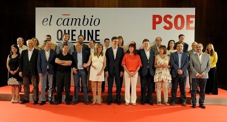 Pedro Sánchez y los líderes regionales, en el Consejo de Política Federal del PSOE.