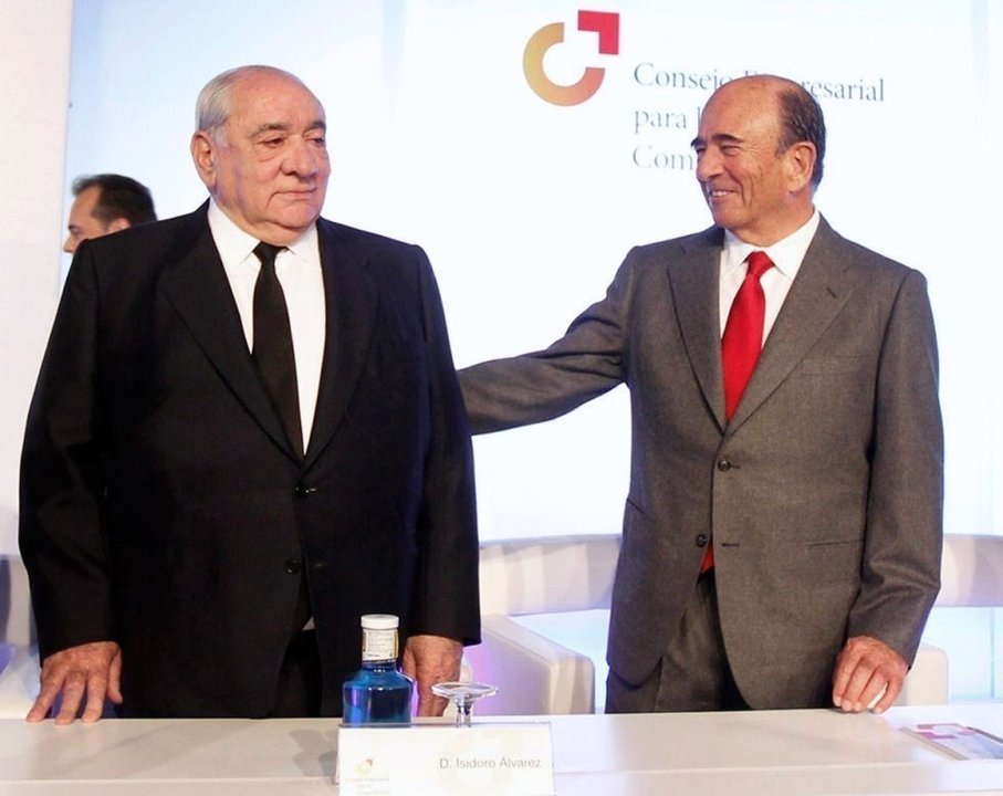 Isidoro Álvarez y Emilio Botín, en un acto del Consejo Empresarial para la Competitividad.