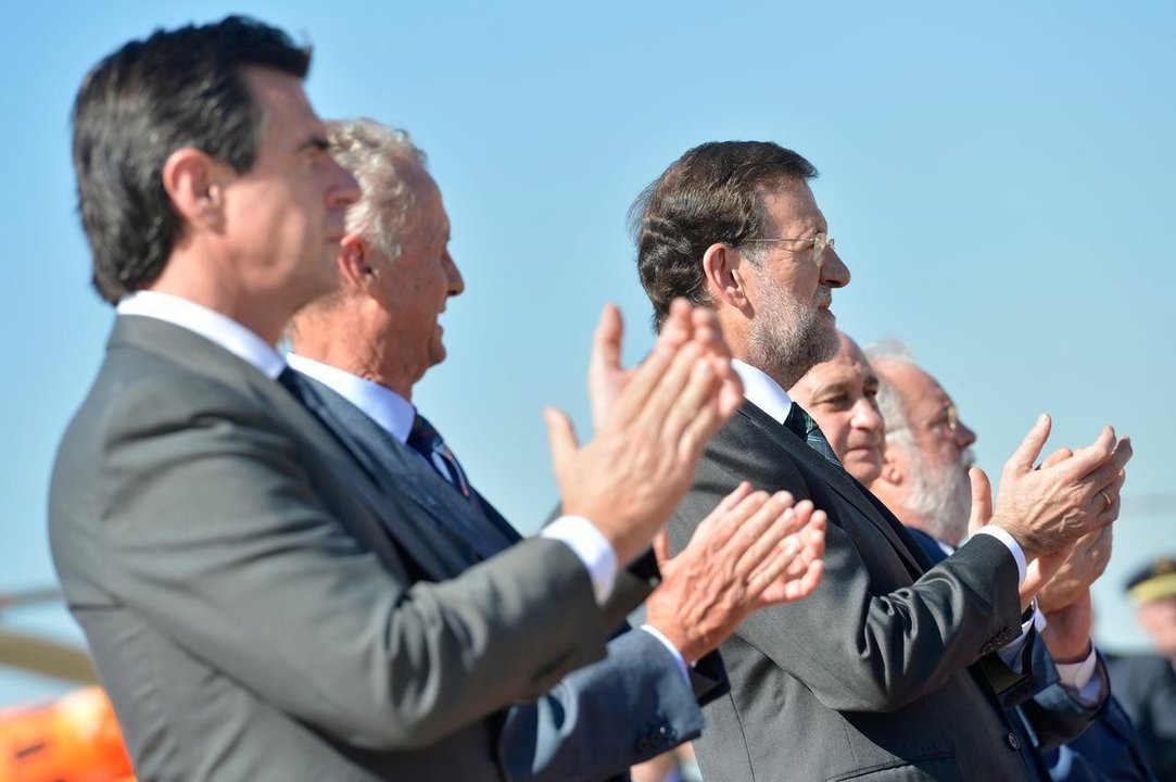 José Manuel Soria, Mariano Rajoy y otros ministros del Gobierno.