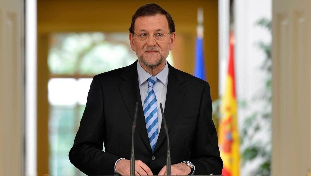 Rajoy en Moncloa.