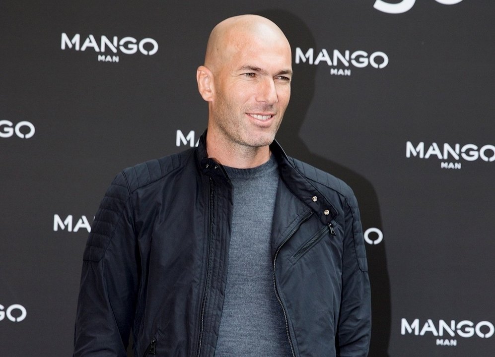 Zidane en la presentación de Mango
