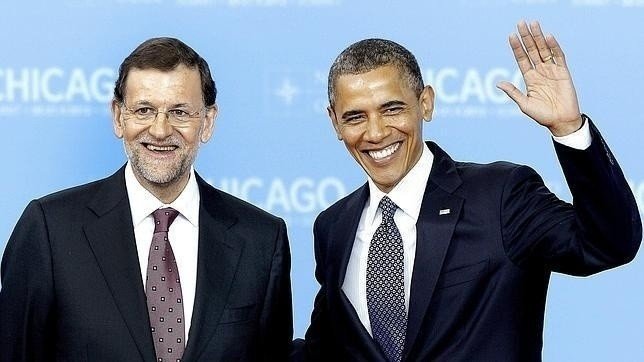 Rajoy y Obama, en una cumbre de la OTAN en 2012.