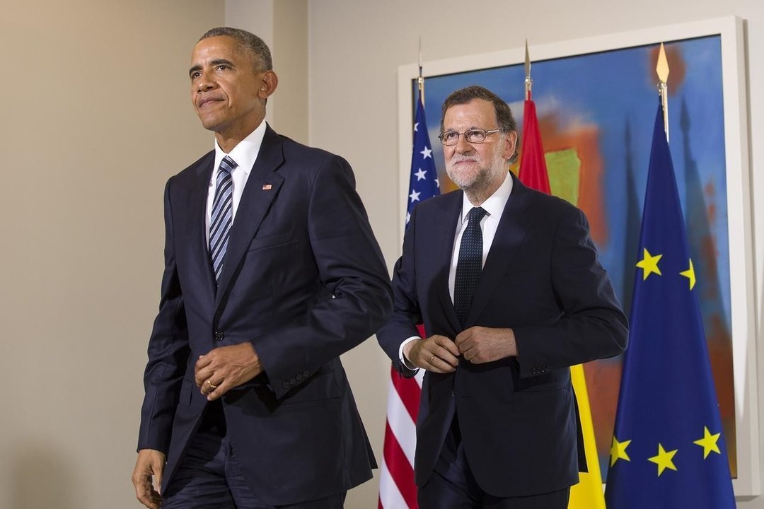 Barack Obama y Mariano Rajoy.