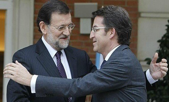 Rajoy y Feijóo en Moncloa.