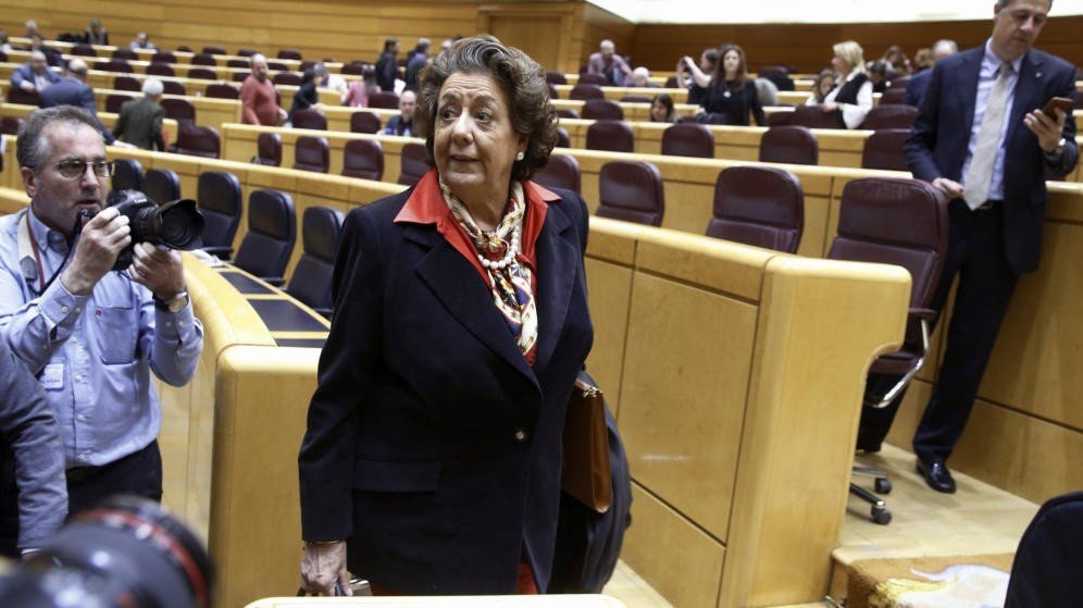 Rita Barberá, en el Senado.