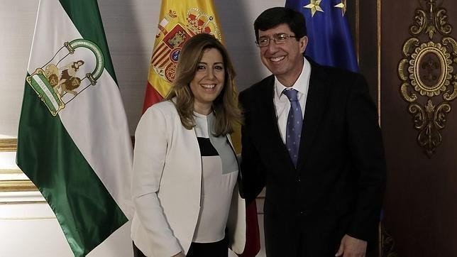 Susana Díaz y Juan Marín.