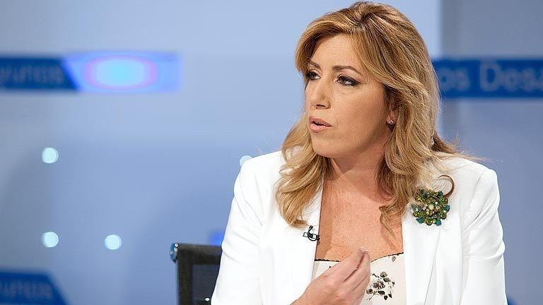 Susana Díaz, en una entrevista en TVE.