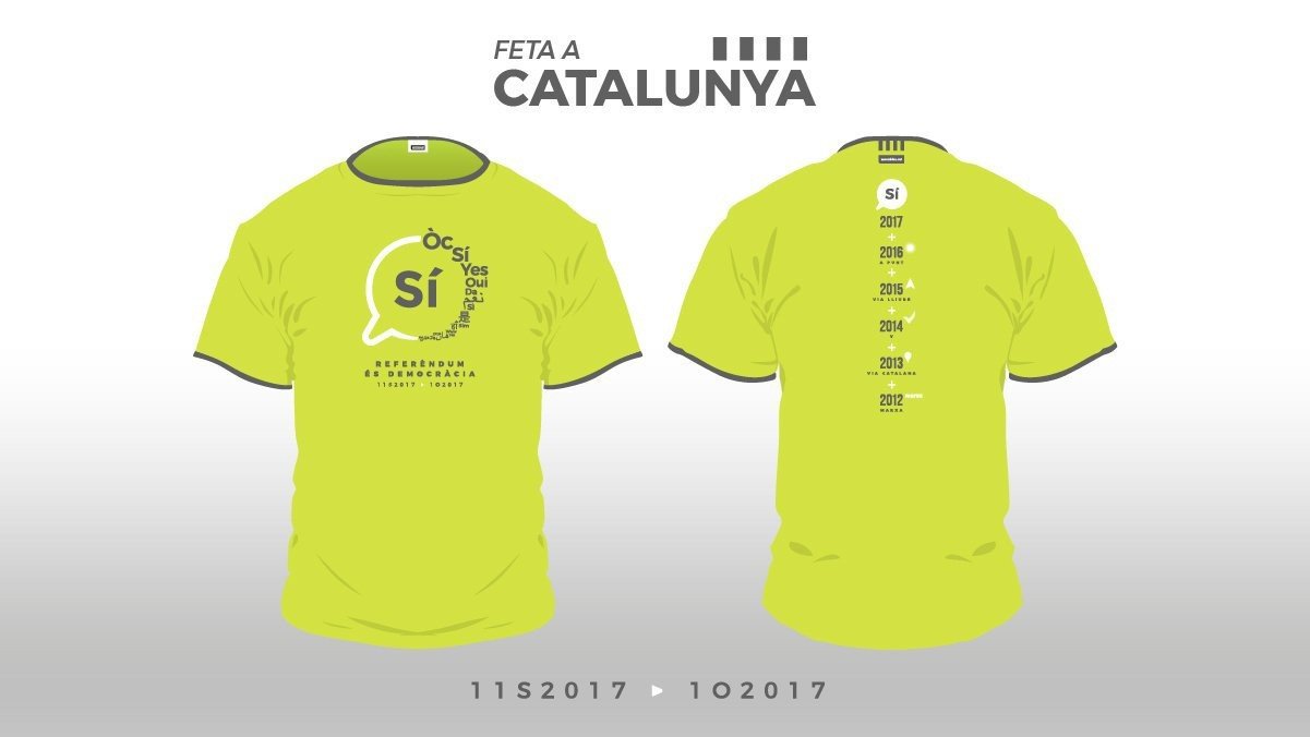 Camiseta de la Diada de Cataluña de 2017