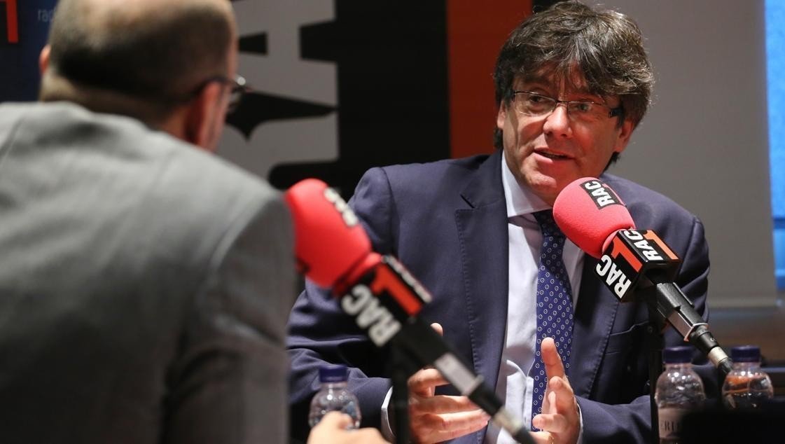 Carles Puigdemont, entrevistado en RAC 1.