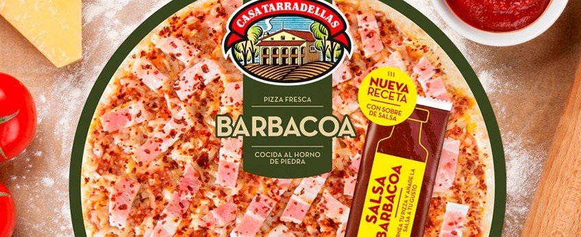 Pizza Barbacoa Casa Tarradellas.