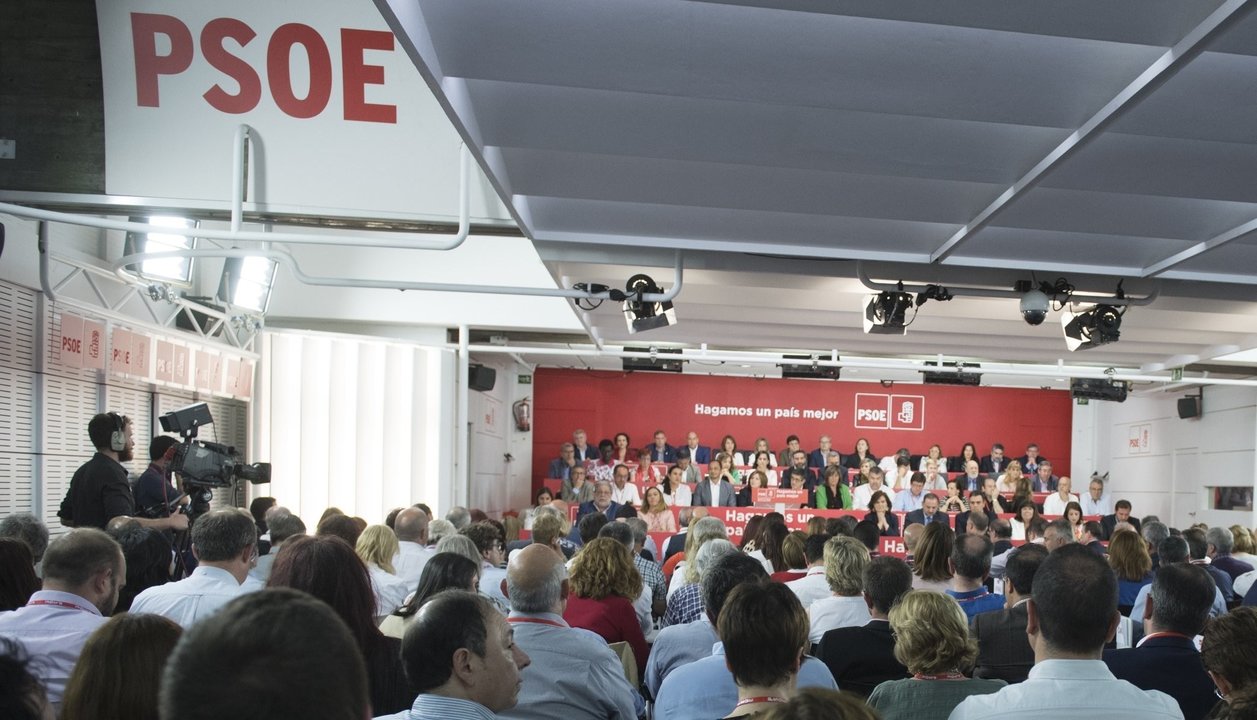Reunión del Comité Federal del PSOE en la sede de Ferraz.