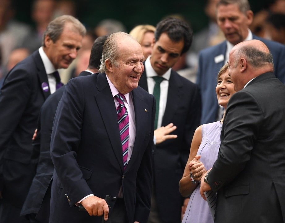 Rey Juan Carlos en Wimbledon.