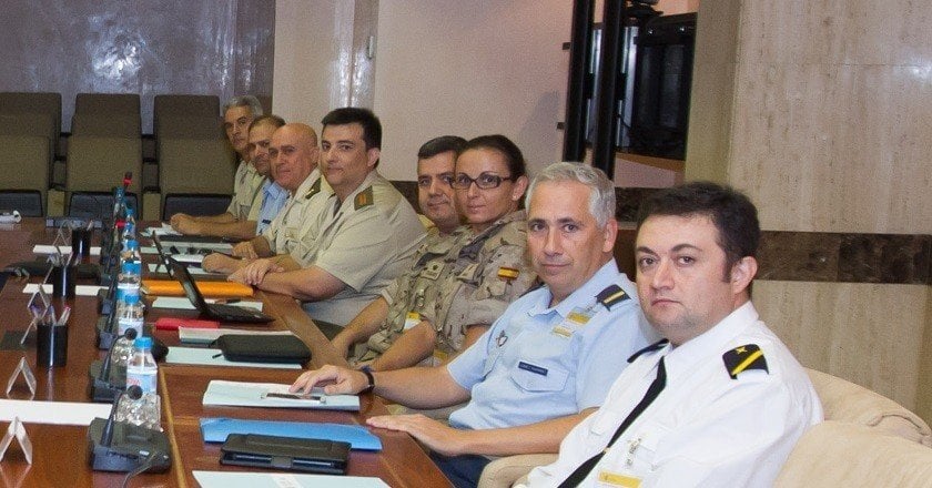 Representantes de asociaciones profesionales militares, en una imagen de archivo.