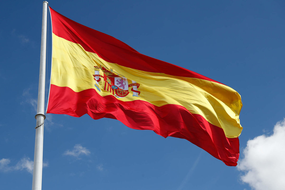 Bandera de España de la Plaza de Colón de Madrid