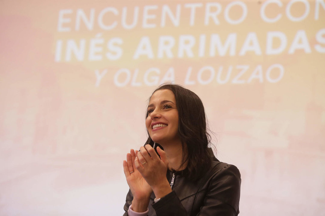Lugo. La Presidenta nacional de Ciudadanos, Ines Arrimadas, visita la ciudad junto a los concejales Olga Louzao y Juan Vidal y mantiene un encuentro con la militancia en el Hotel Mendez Nuñez.