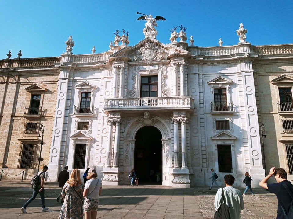 Imagen de recurso de la fachada principal del Rectorado de la Universidad de Sevilla. Foto: Europa Press