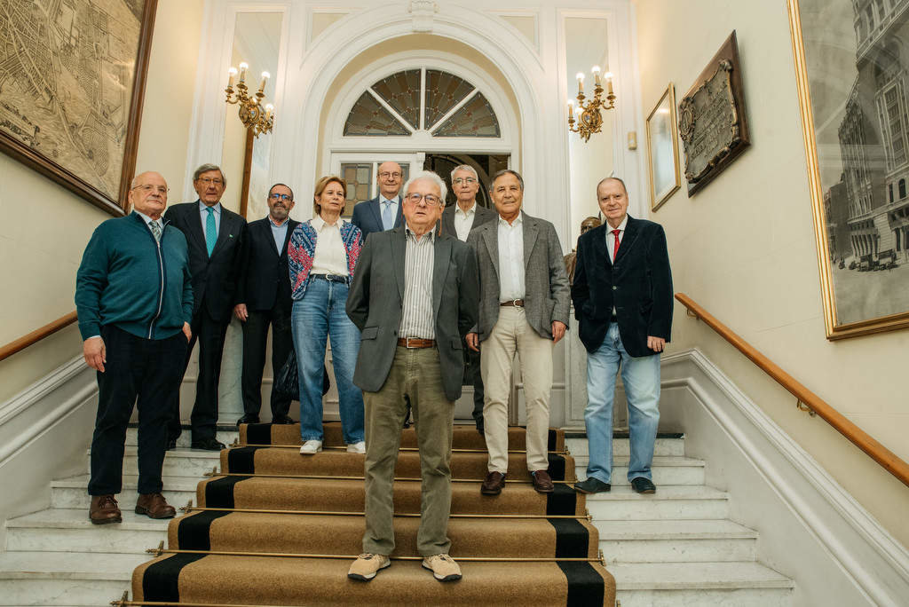 Fundadores del Grupo Crónica en la Asociación de la Prensa. Fuente; Elena Hidalgo: APM