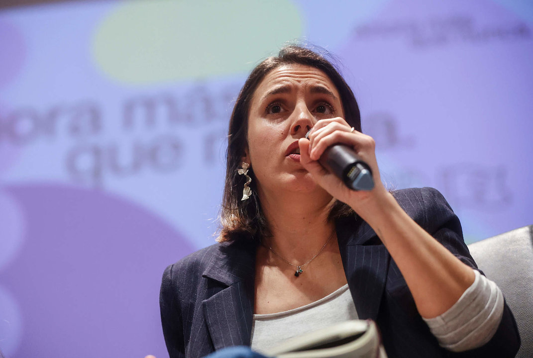 Archivo - La candidatura de Podemos a las elecciones europeas y exministra de Igualdad, Irene Montero.