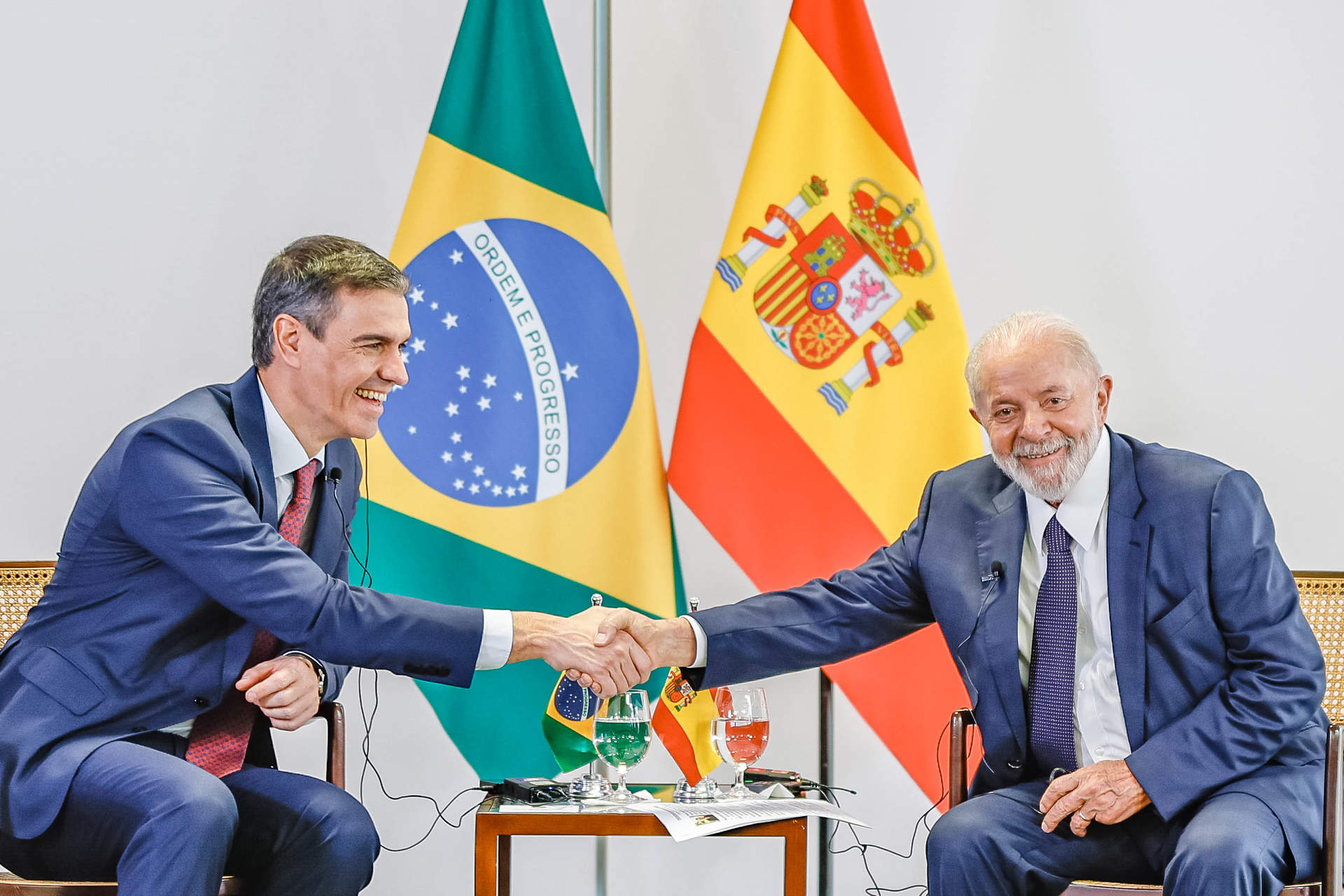 Encuentro entre Pedro Sánchez y Lula da Silva.