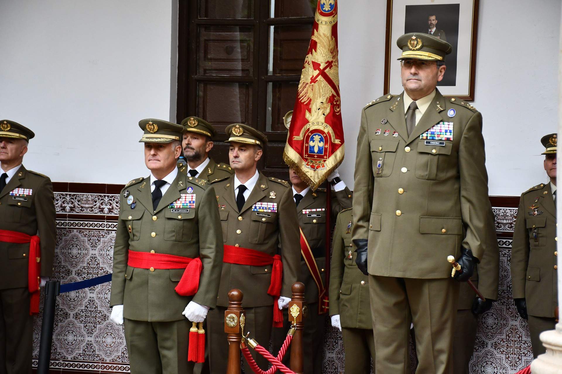 El general Carlos Castrillo, en el centro, en el Mando de Adiestramiento y Doctrina (Foto: Flickr Ejército de Tierra).