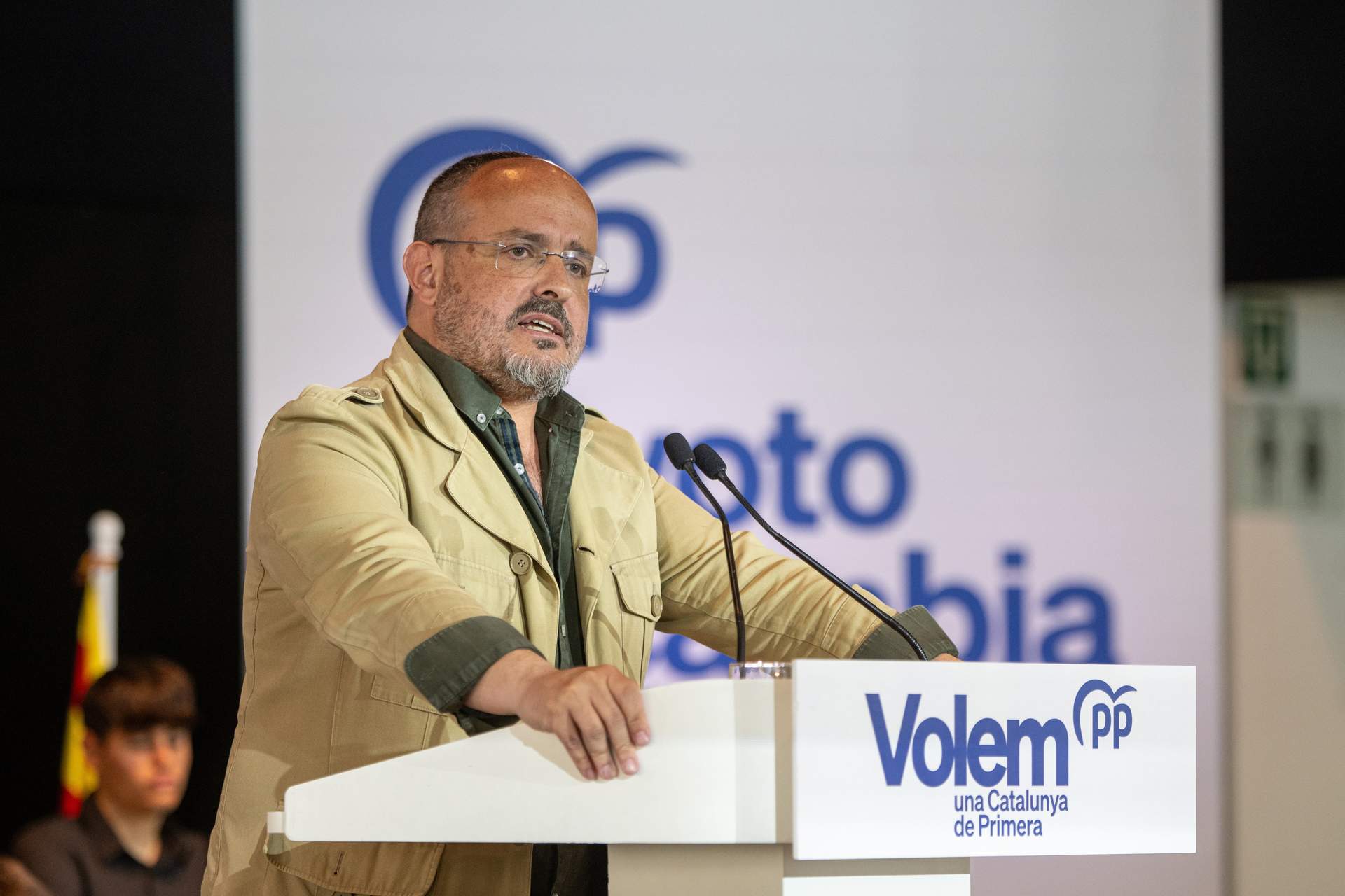 El presidente del PP en Catalunya y candidato del partido a las elecciones catalanas, Alejandro Fernández.
