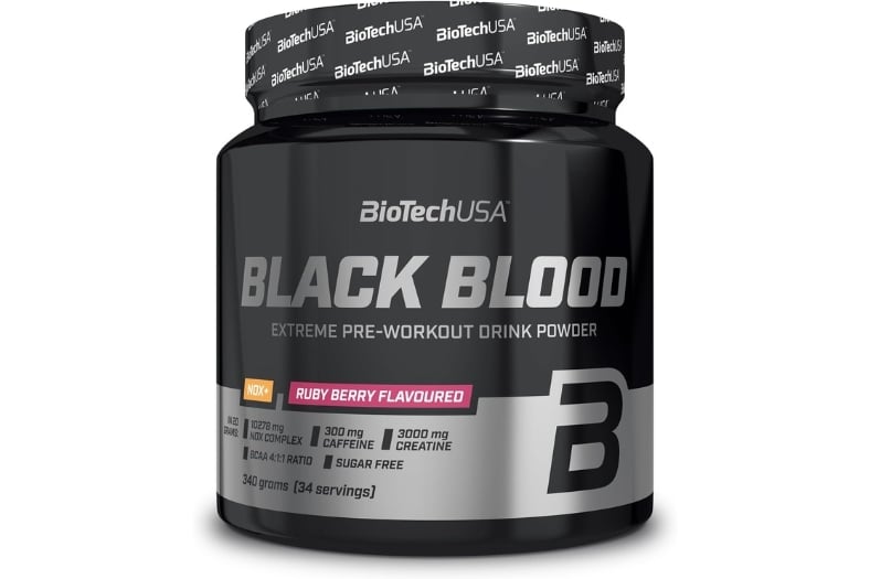 BioTechUSA Black Blood NOX+ Potencia Extrema para Entrenamientos Hardcore
