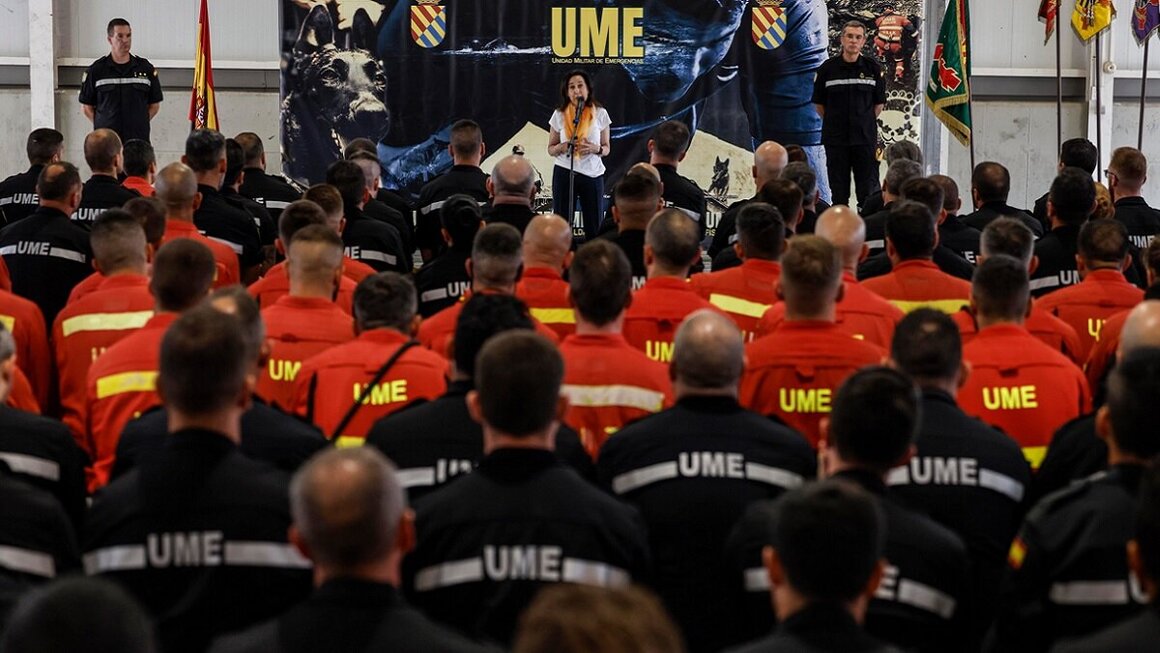 Militares de la Unidad Militar de Emergencias (Firma: Rober Solsona / Europa Press).