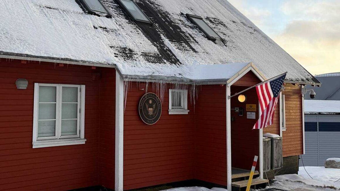 Consulado de Estados Unidos en Nuuk, capital de Groenlandia (Firma: Julia W&auml;schenbach / dpa - Only For Use In Spain).