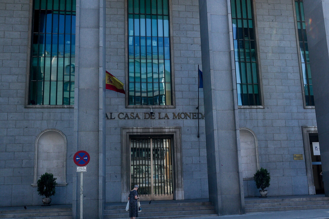 Fachada de la F&aacute;brica Nacional de Moneda y Timbre. Ricardo Rubio / Europa Press