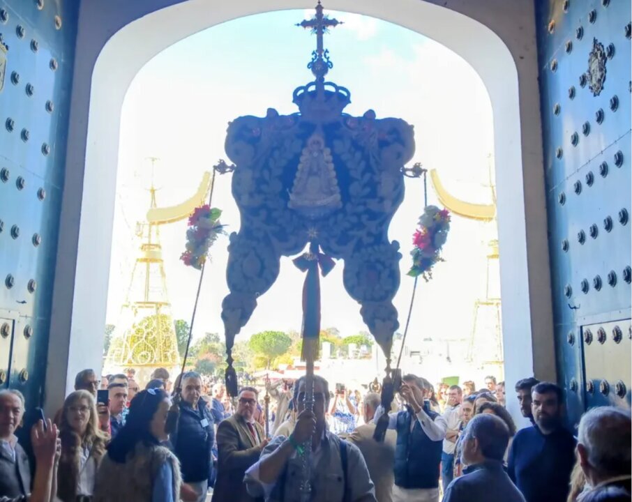 Peregrinaci&oacute;n extraordinaria de la Hermandad del Roc&iacute;o en Badajoz.