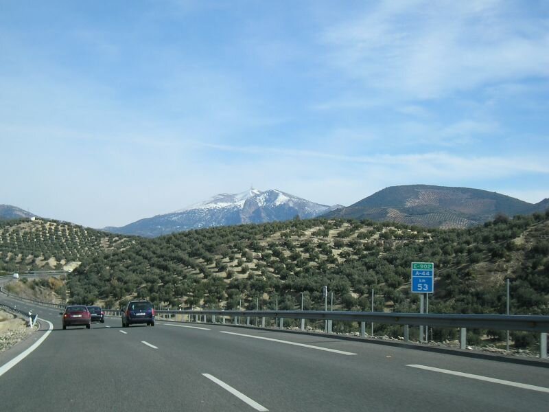 Autov&iacute;a A-44 a su paso por Ja&eacute;n.