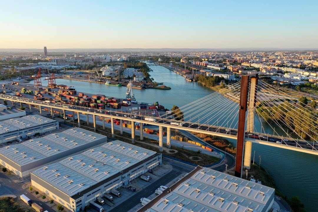 Puerto de Sevilla, Puente del Quinto Centenario (Andaluc&iacute;a)