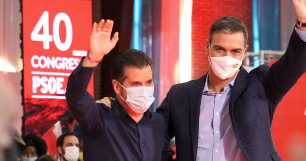 Luis Tudanca y Pedro S&aacute;nchez.
