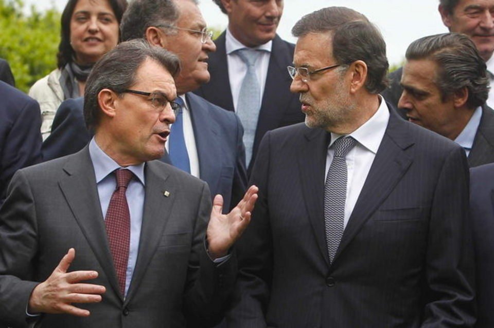 Artur Mas y Mariano Rajoy, durante un encuentro reciente en Barcelona.