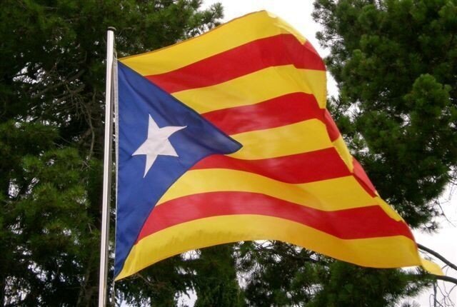 Estelada independentista catalana.