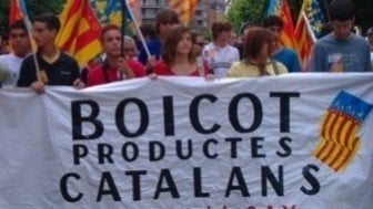 Movimiento a favor del boicot a los productos catalanes.